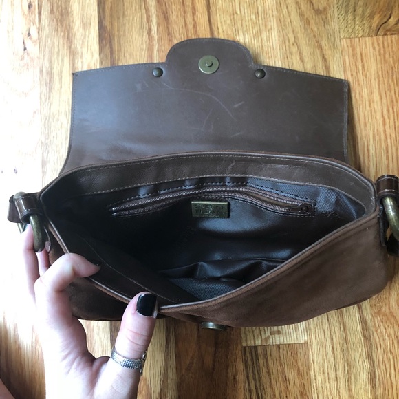 Stuart Weitzman Brown Suede Handbag - Picture 3 of 4